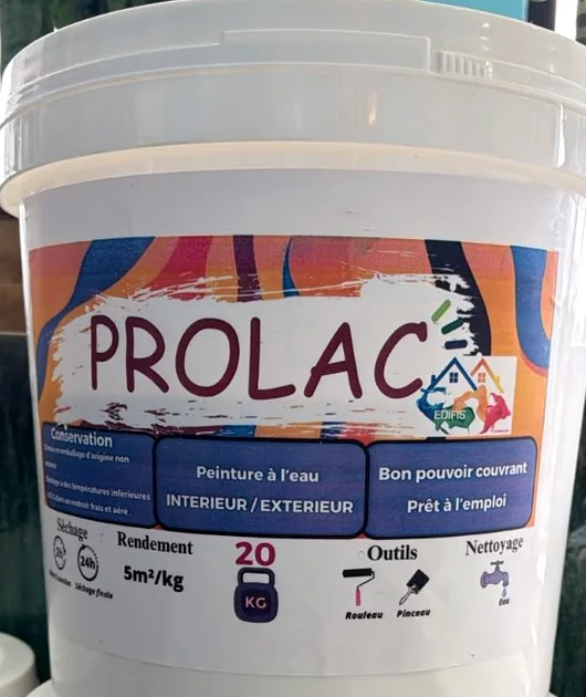 Seau de peinture à l’eau Prolac de 20 kg